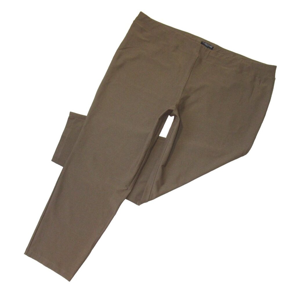 NWT Eileen Fisher Slim Ankle in Pine Needle Washable Stretch Crepe Pants 2X
